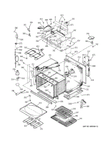 05 - Oven Body With Microwave Support parts for Ge Oven JTP95BA6BB from AppliancePartsPros.com