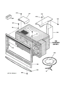 06 - Microwave Inclosure parts for Ge Oven JTP95BA1BB from AppliancePartsPros.com