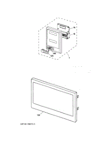 07 - Microwave Control Panel & Door parts for Ge Oven JTP95BA1BB from AppliancePartsPros.com