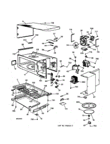 02 - Microwave Module Body parts for Ge Oven JTP95WW2WW from AppliancePartsPros.com