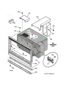 04 - Microwave Inclosure parts for Ge Oven JTP95WW2WW from AppliancePartsPros.com