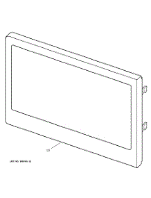 04 - Microwave Door parts for Ge Oven JTP95BA4BB from AppliancePartsPros.com