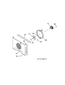 06 - Fan Assembly parts for Ge Oven JTP95WA3WW from AppliancePartsPros.com