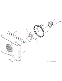 08 - Convection Fan parts for Ge Oven JTP95BA4BB from AppliancePartsPros.com