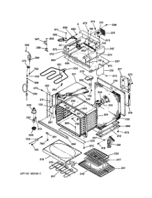 04 - Oven Body Parts parts for Ge Oven JTP95WA2WW from AppliancePartsPros.com