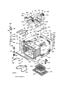 06 - Oven Body Parts parts for Ge Oven JTP95WW1WW from AppliancePartsPros.com