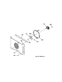 07 - Convection Fan parts for Ge Oven JTP95WA2WW from AppliancePartsPros.com