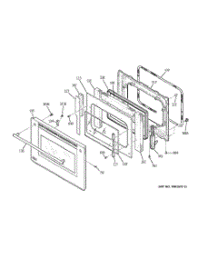 05 - Door parts for Ge Oven ZET958BF2BB from AppliancePartsPros.com