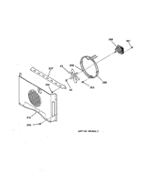 05 - Convection Fan parts for Ge Oven ZET737BW1BB from AppliancePartsPros.com