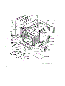 04 - Lower Body parts for Ge Oven ZET757BW1BB from AppliancePartsPros.com