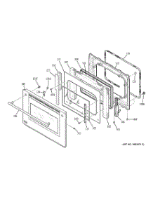05 - Door parts for Ge Oven ZET958SF4SS from AppliancePartsPros.com