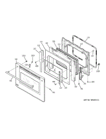 05 - Door parts for Ge Oven ZET958BF4BB from AppliancePartsPros.com