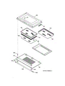 03 - Door parts for Ge Oven ZET837WYWW from AppliancePartsPros.com