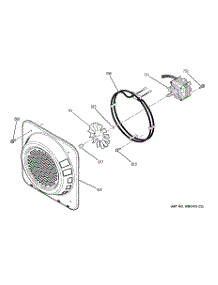 05 - Lower Oven Convection Fan parts for Ge Oven ZET3058WH1WW from AppliancePartsPros.com