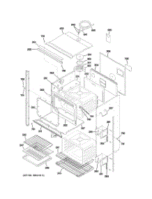 02 - Body Parts (1) parts for Ge Oven ZET1058BF5BB from AppliancePartsPros.com