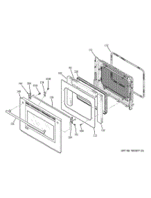 11 - Door parts for Ge Oven ZET3058WH1WW from AppliancePartsPros.com
