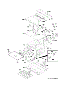 04 - Upper Oven parts for Ge Oven ZET1058BF5BB from AppliancePartsPros.com