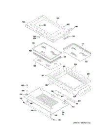 05 - Door parts for Ge Oven ZET1058BF4BB from AppliancePartsPros.com