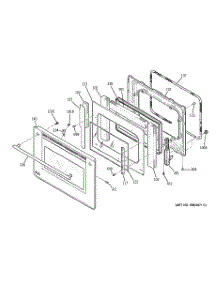 03 - Door parts for Ge Oven ZET938SF4SS from AppliancePartsPros.com