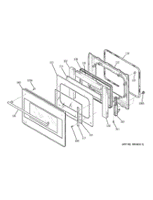 05 - Door parts for Ge Oven ZET2SL1SS from AppliancePartsPros.com