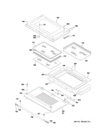 05 - Door parts for Ge Oven ZET1058SF4SS from AppliancePartsPros.com