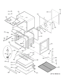 04 - Lower Oven parts for Ge Oven JTP35BM1BB from AppliancePartsPros.com