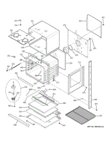 04 - Lower Oven parts for Ge Oven JTP75BM1BB from AppliancePartsPros.com