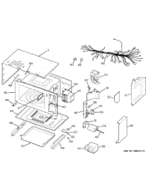 02 - Microwave Body Parts parts for Ge Oven JKP85BD1BB from AppliancePartsPros.com