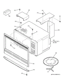03 - Microwave Enclosure parts for Ge Oven JKP85BD1BB from AppliancePartsPros.com