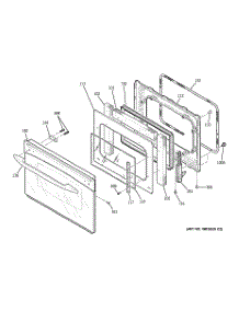 03 - Door parts for Ge Oven JCT915WF6WW from AppliancePartsPros.com