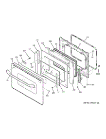 05 - Door parts for Ge Oven JTP28SK1SS from AppliancePartsPros.com