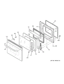 07 - Door parts for Ge Oven JKP86CF5CC from AppliancePartsPros.com