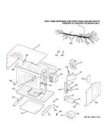 02 - Microwave Body Parts parts for Ge Oven JKP86SH4SS from AppliancePartsPros.com