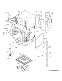 02 - Upper Body parts for Ge Oven JKP50SH3SS from AppliancePartsPros.com