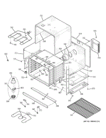 04 - Lower Body parts for Ge Oven JTP28SF1SS from AppliancePartsPros.com