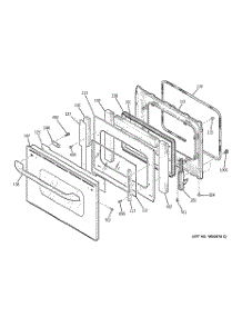 05 - Door parts for Ge Oven JTP28SF3SS from AppliancePartsPros.com