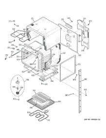 02 - Upper Body parts for Ge Oven JKP28BF3BB from AppliancePartsPros.com