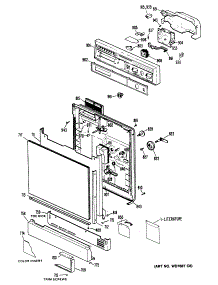 02 - Upper Body parts for Ge Oven JT955CF5CC from AppliancePartsPros.com