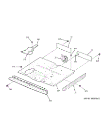 03 - Center Spacer parts for Ge Oven JKP28BF4BB from AppliancePartsPros.com
