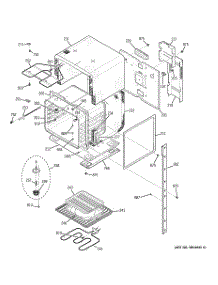 02 - Upper Body parts for Ge Oven JKP28WF1WW from AppliancePartsPros.com