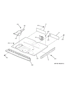 03 - Center Spacer parts for Ge Oven JKP28WF1WW from AppliancePartsPros.com