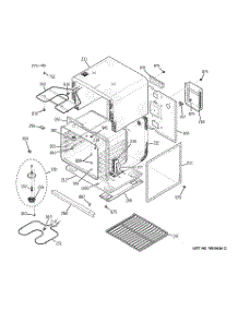 04 - Lower Body parts for Ge Oven JKP28WF1WW from AppliancePartsPros.com