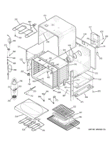 02 - Upper Body parts for Ge Oven JT952CF5CC from AppliancePartsPros.com
