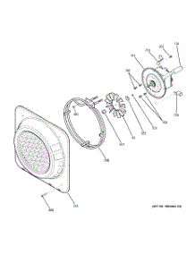 06 - Upper Oven Convection Fan parts for Ge Oven JT980BH1BB from AppliancePartsPros.com