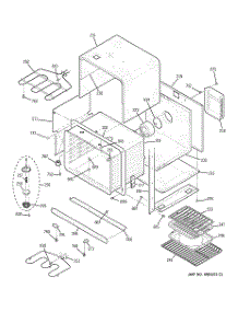 02 - Lower Oven Body parts for Ge Oven JT980WH1WW from AppliancePartsPros.com