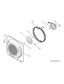 07 - Convection Fan parts for Ge Oven JT952BF3BB from AppliancePartsPros.com