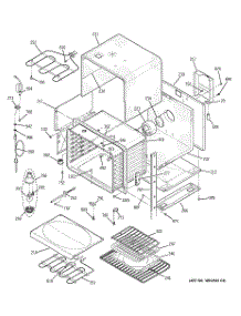 02 - Upper Body parts for Ge Oven JT952BF2BB from AppliancePartsPros.com