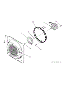 07 - Convection Fan parts for Ge Oven JT955BF2BB from AppliancePartsPros.com