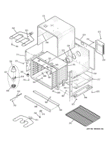 04 - Lower Body parts for Ge Oven JTP48BF2BB from AppliancePartsPros.com