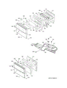 03 - Door & Lock Parts parts for Ge Oven JKP27WT1WW from AppliancePartsPros.com